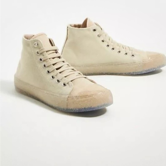 Anthropologie Shoes - ANTHROPOLOGIE RECYKERS SOHO HIGH-TOP SNEAKERS Size 7.5-8 White Lace Up